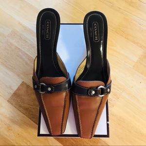 COACH MADDISON LEATHER MULES